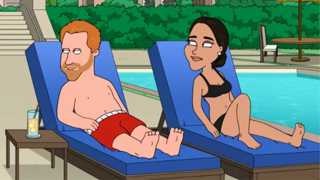 Video: Meghan Markle y el Príncipe Harry en Padre de Familia