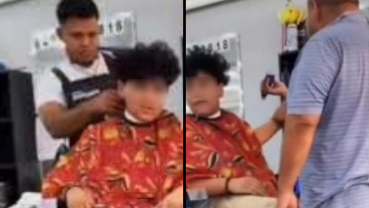 Padre obligó a su hijo a cortarse el pelo, causó polémica