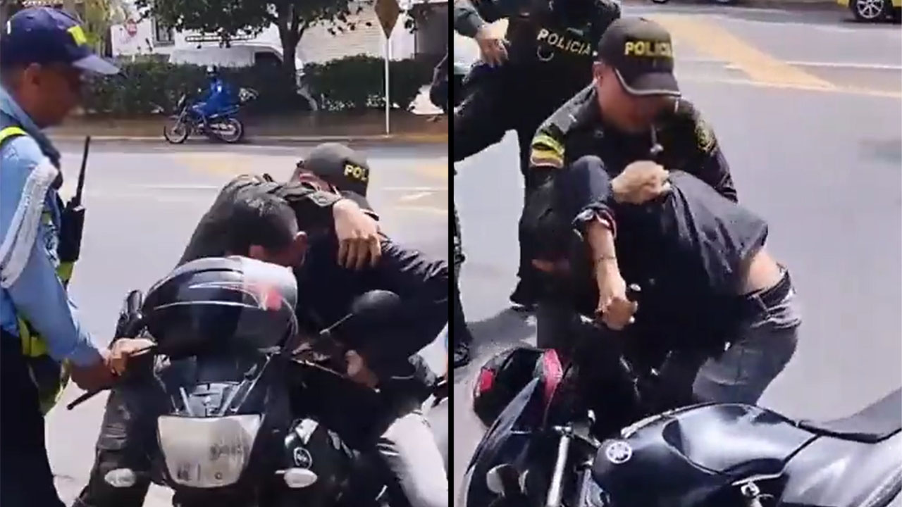Policías utilizaron un taser para arrestar a motociclista