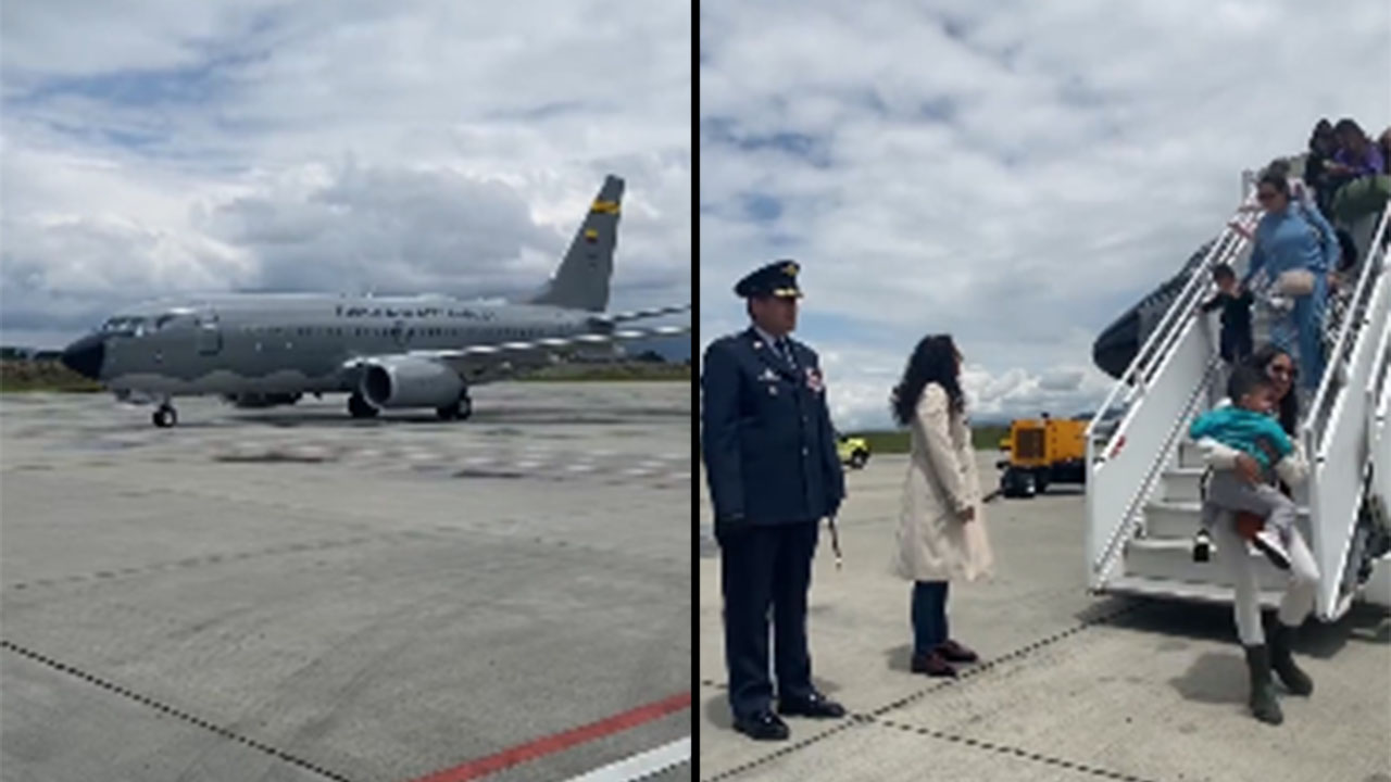 Último vuelo humanitario con connacionales repatriados de Israel