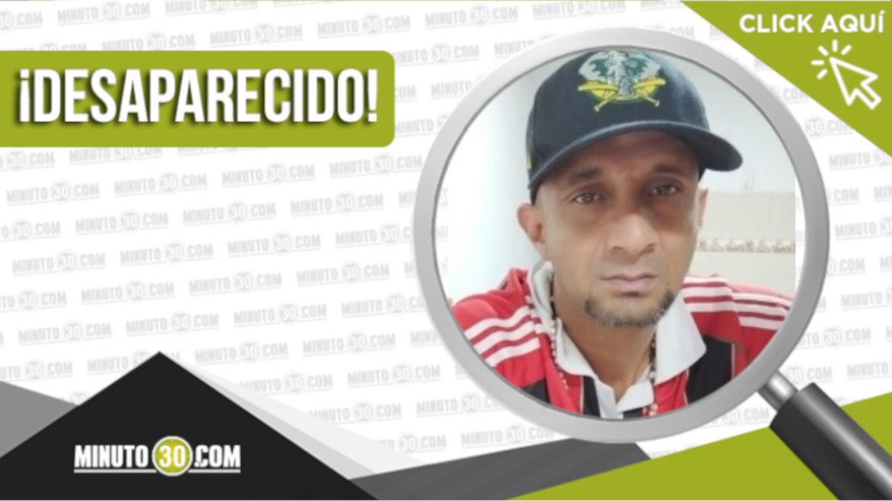 Ricardo Egidio Palacio Caro está desaparecido