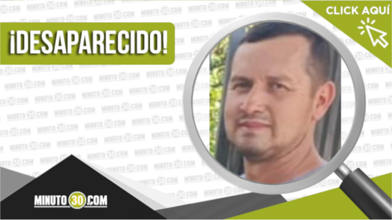 Rubiel Darío Osorio Jaramillo, de 50 años, está desaparecido