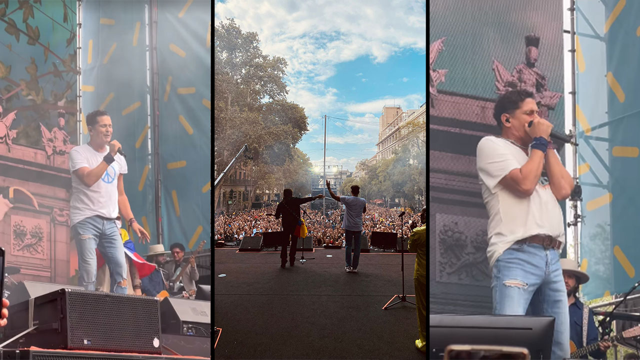 VIDEO Carlos Vives y Juanes le cantaron al Orgullo Hispano