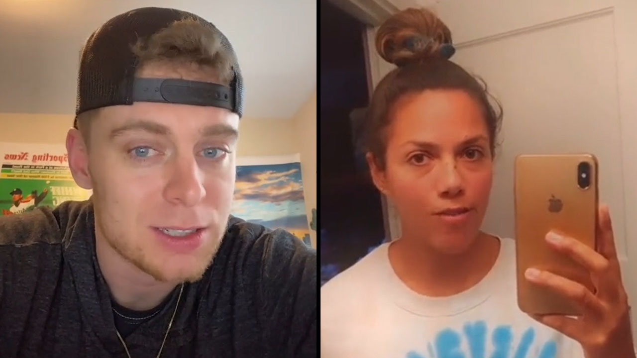 VIDEO. Hombre aceptó cita con una mujer que conoció por Tinder y ella le llegó con paquete incluido