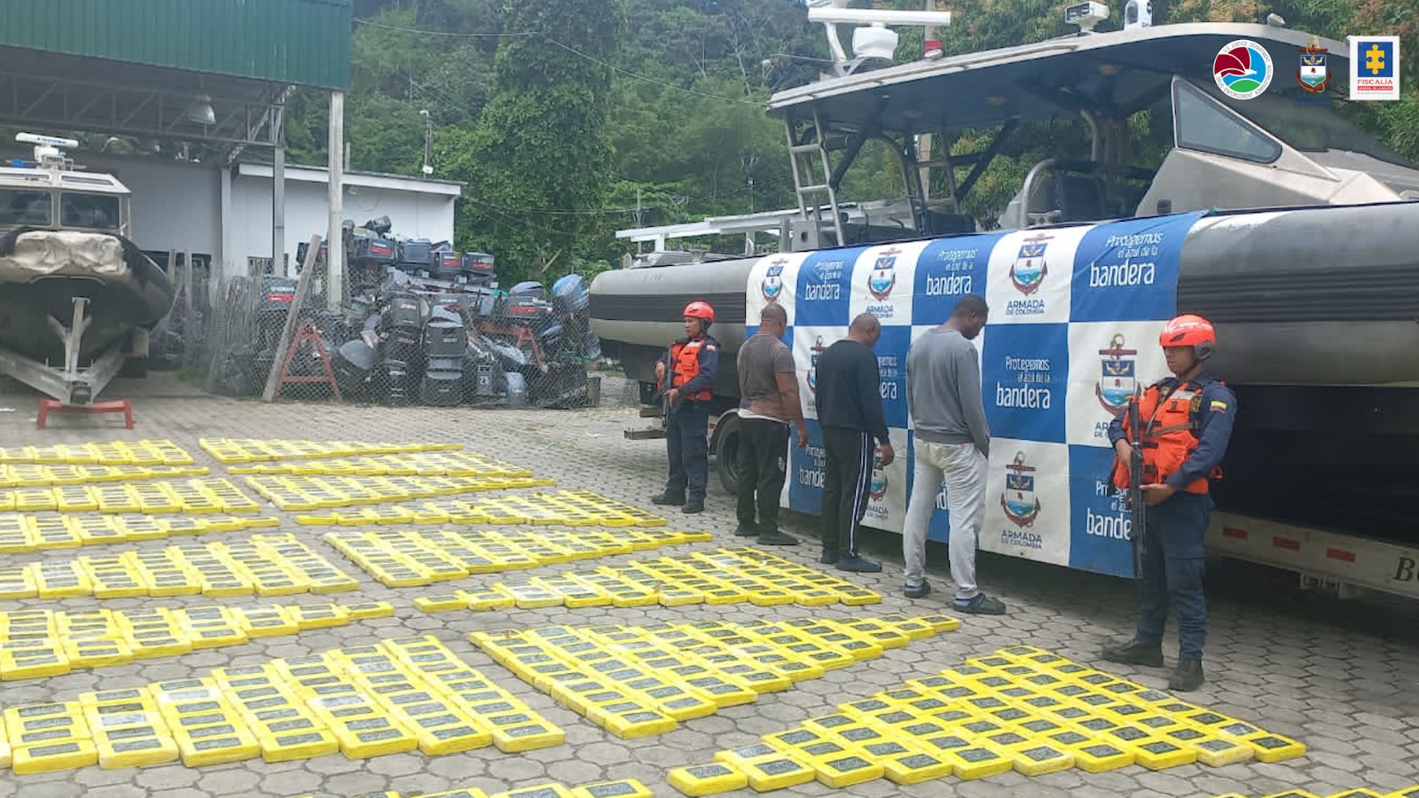 A la cárcel siete hombre que transportaban 6.5 toneladas de cocaína en dos semisumergibles