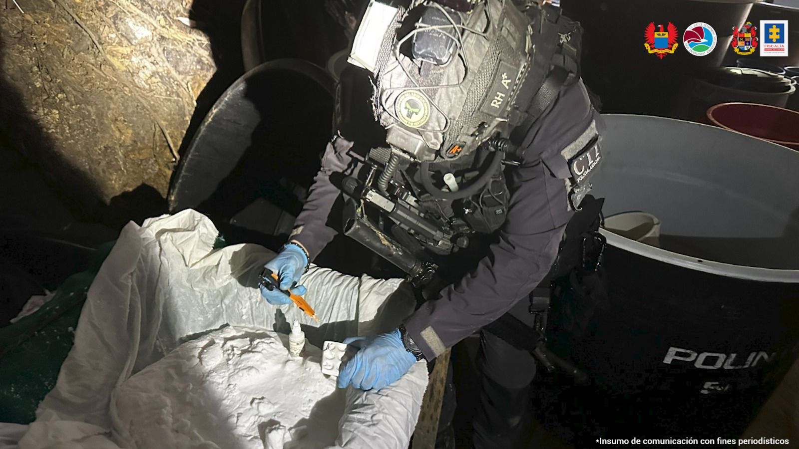 Desmantelan narco laboratorio con 4.5 toneladas de cocaína listas para enviar al exterior