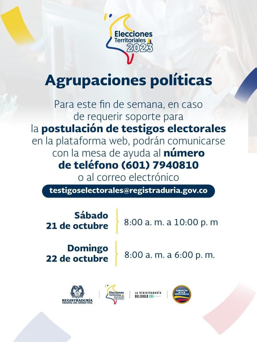 Se esperan 700 mil y apenas han postulado 42 mil testigos para las próximas elecciones
