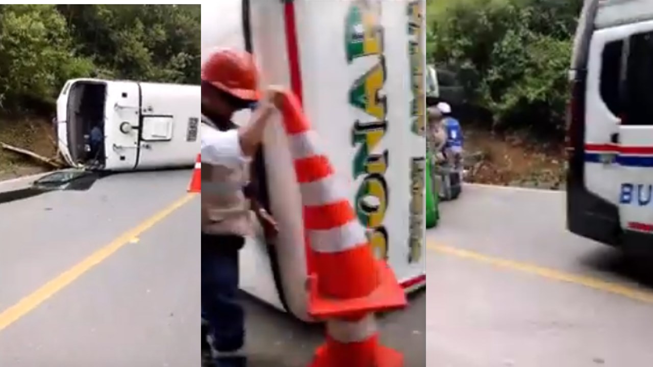 bus de sonson se volco por tequedamita