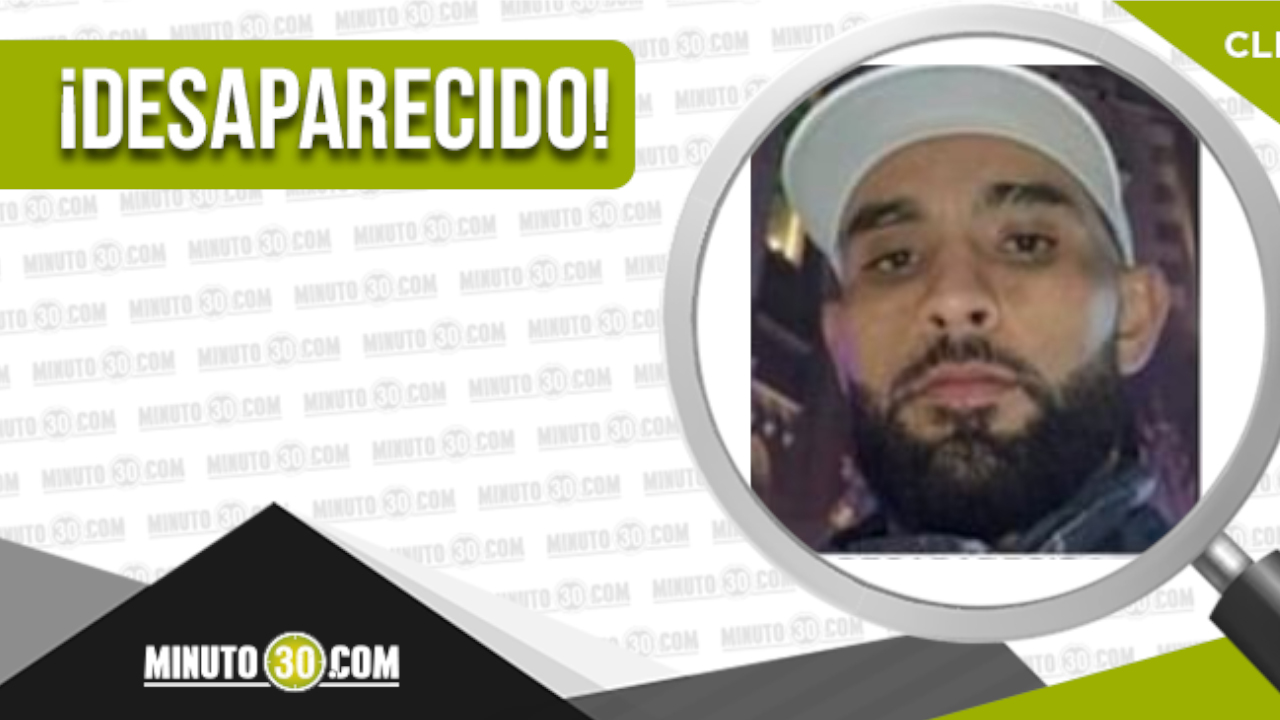 Danny Johao Muñoz Fernández, de 32 años, está desaparecido