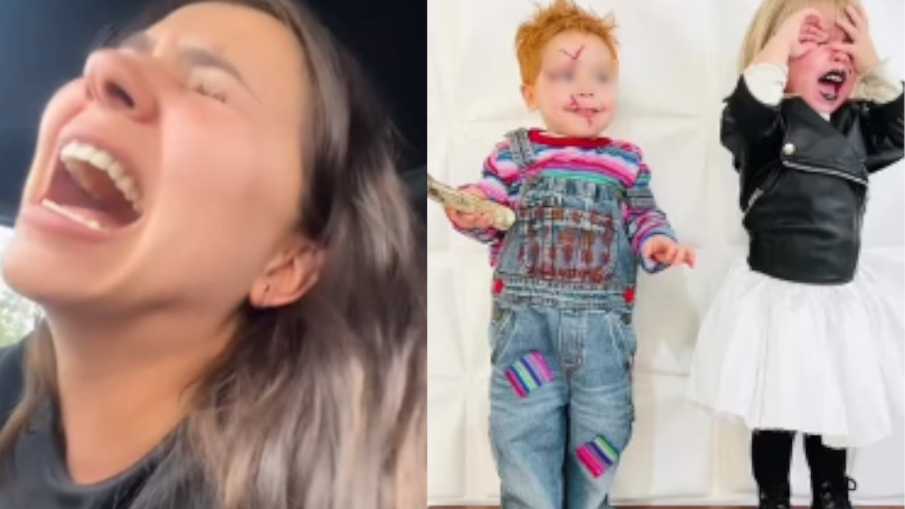 Llevó a sus hijos disfrazados pero se equivocó de temática