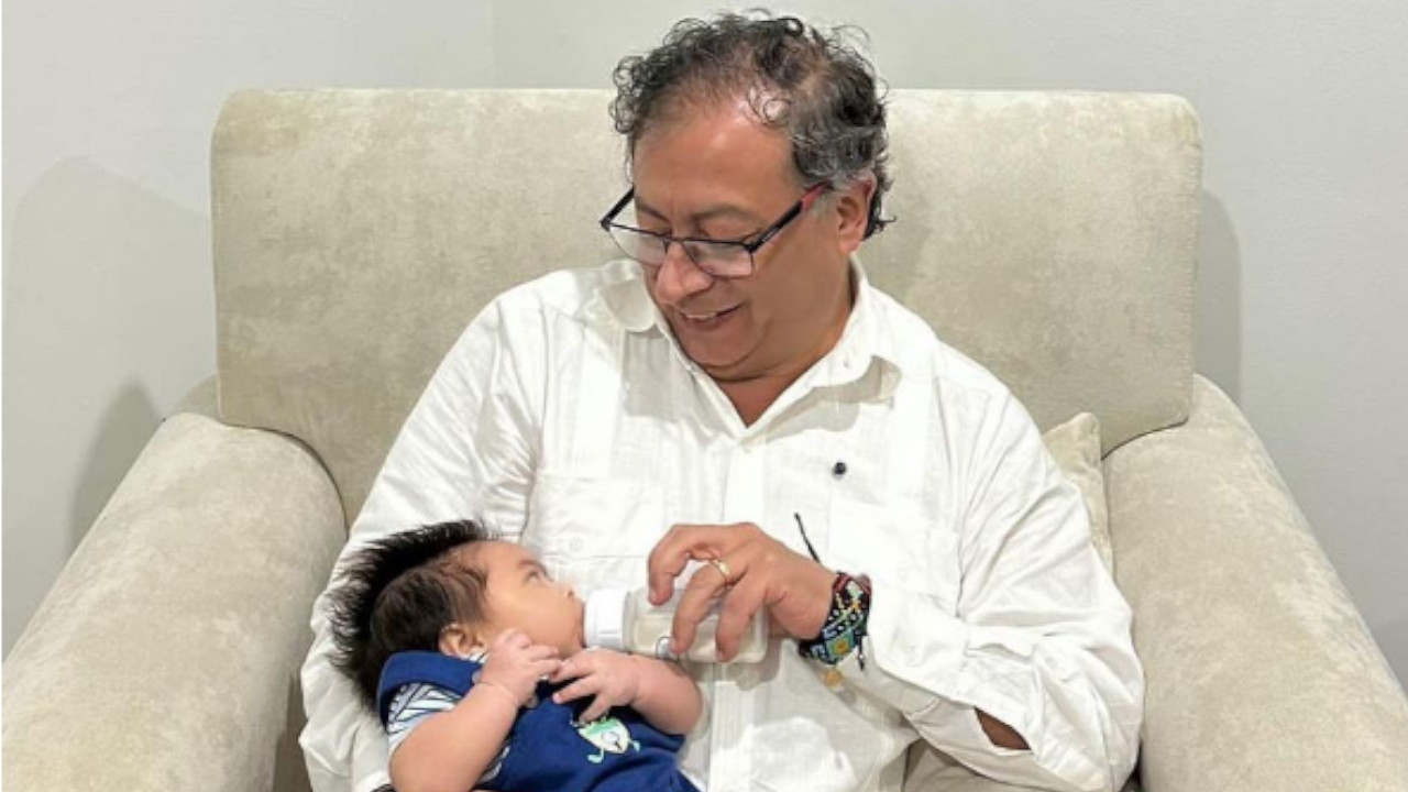FOTOS. "Luka Samuel con el abuelo", presidente Gustavo Petro visitó a su hijo Nicolás