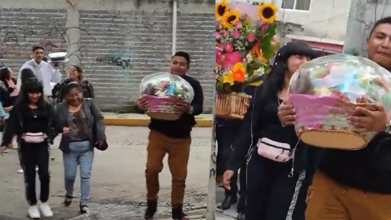 VIDEO. 'Como si fuera un cumpleaños': Se llevó a toda la familia para pedirle la mano a su novia
