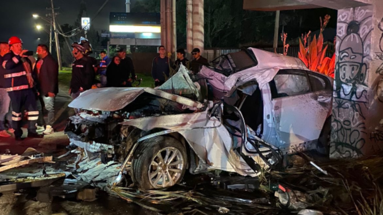 Accidente de tránsito en la vía Cajicá-Chía