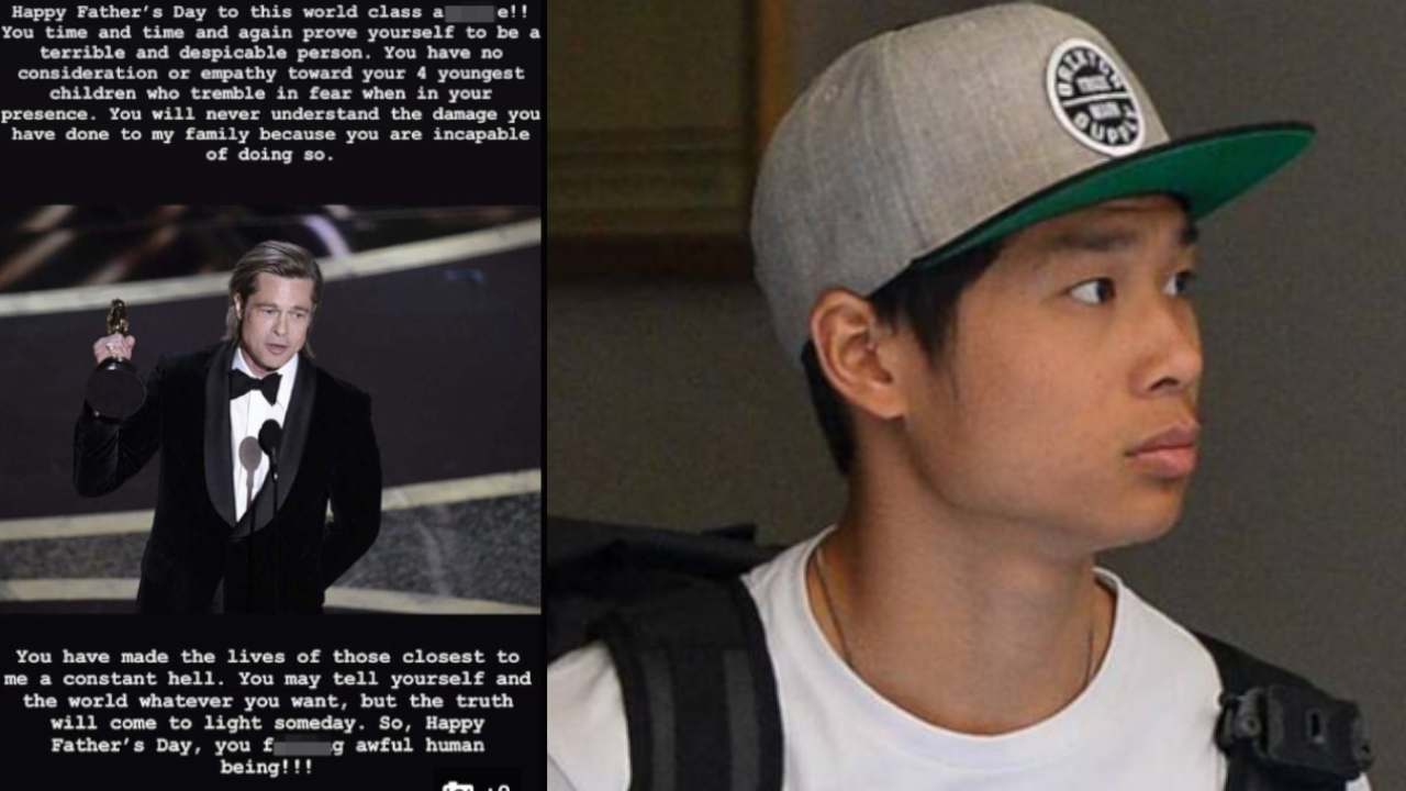 Carta de Pax a su padre Brad Pitt: "humano despreciable"