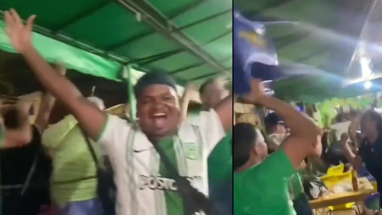 Hinchas de Atlético Nacional en Cartagena también celebran