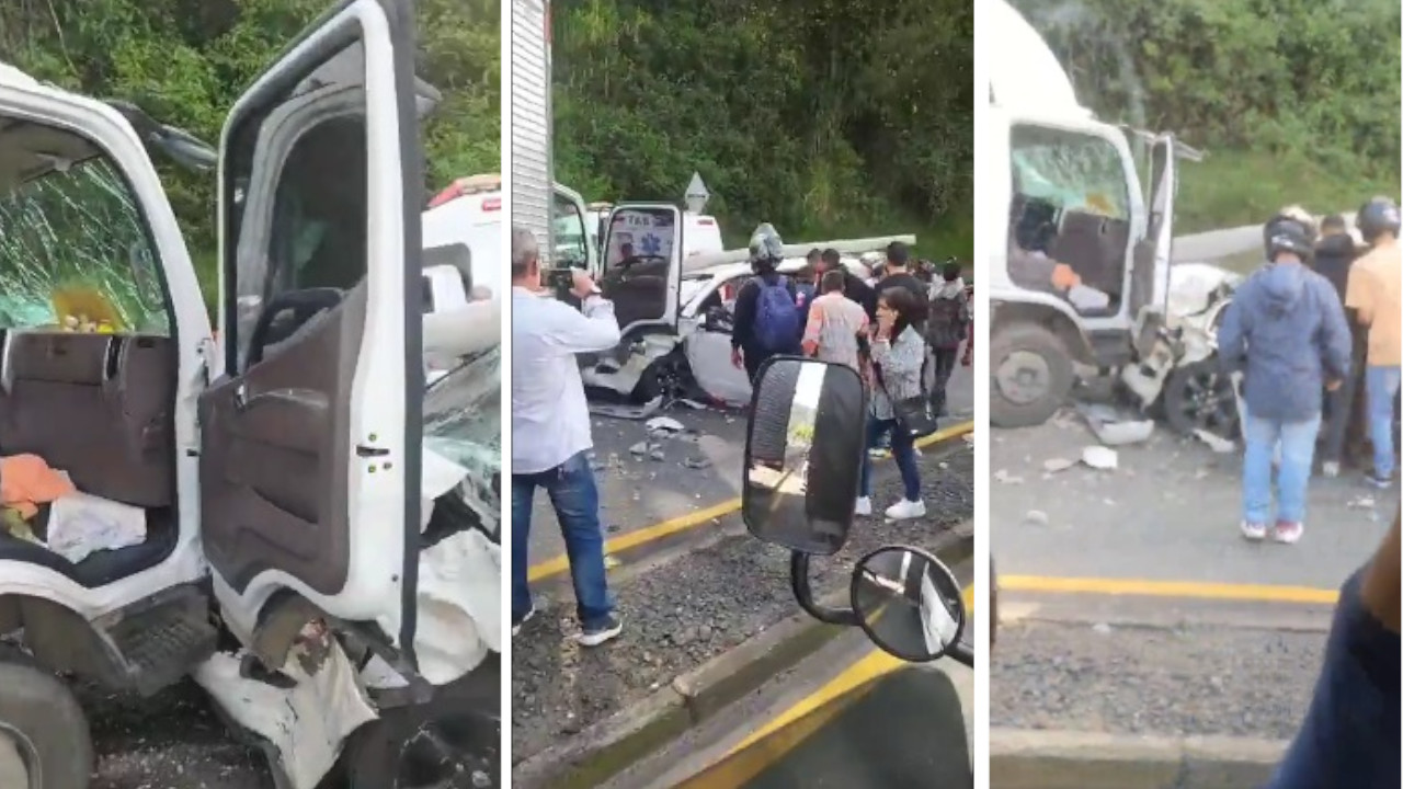 Cerrada la vía Medellín - El Santuario por fuerte accidente