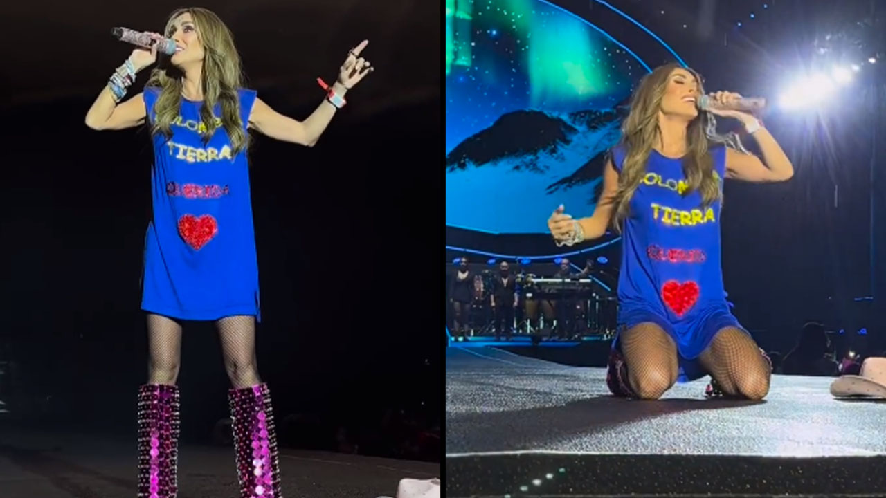 'Colombia tierra querida', camisa de Anahí en concierto de RBD