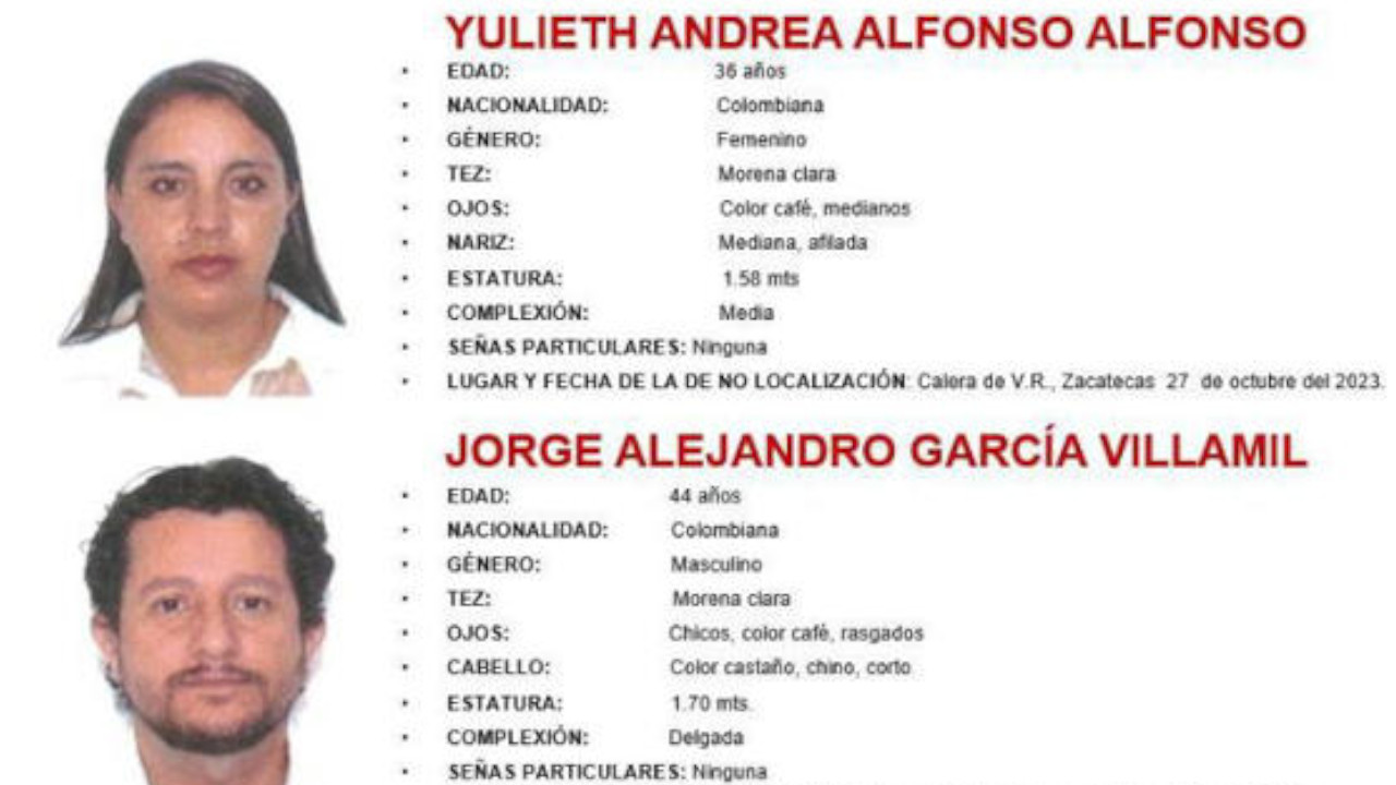 Hallan a salvo a familia colombiana en México