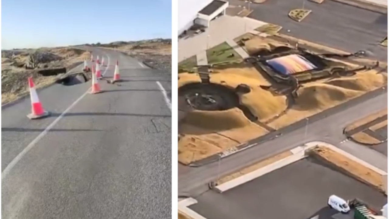 Impactantes imágenes de Islandia tras enorme grieta en el piso