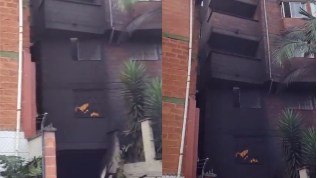 VIDEO. Así quedó el edificio luego de un incendio en Robledo