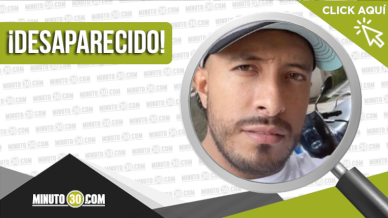 Juan Diego Álvarez García, de 27 años, está desaparecido