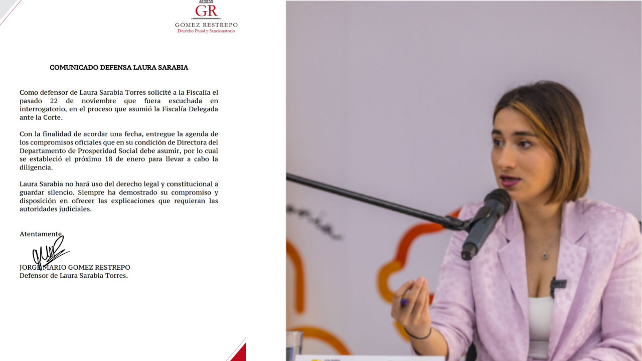 Laura Sarabia será escuchada en la Fiscalía por polígrafo a su exniñera