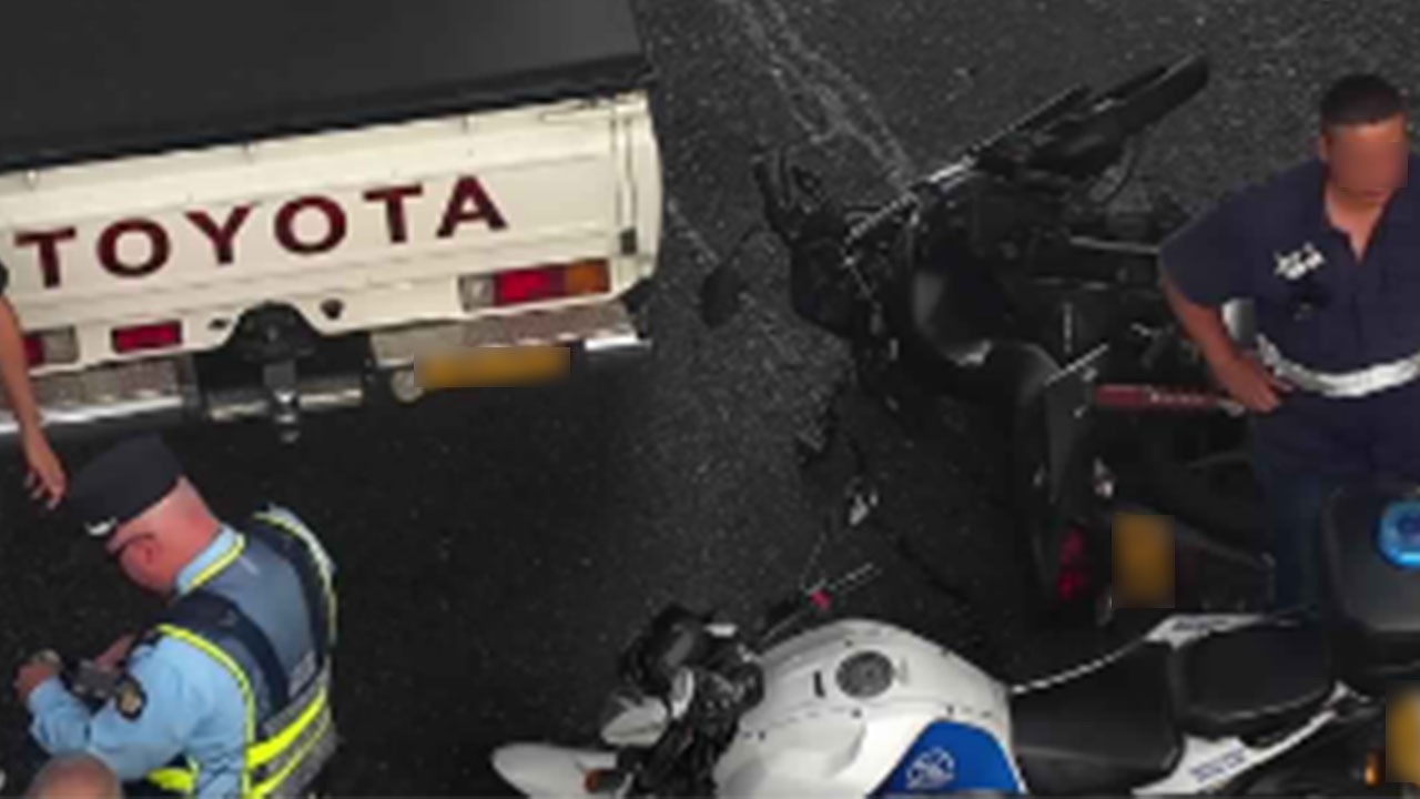 Movilidad reducida en la Autopista Norte por el parque Juanes