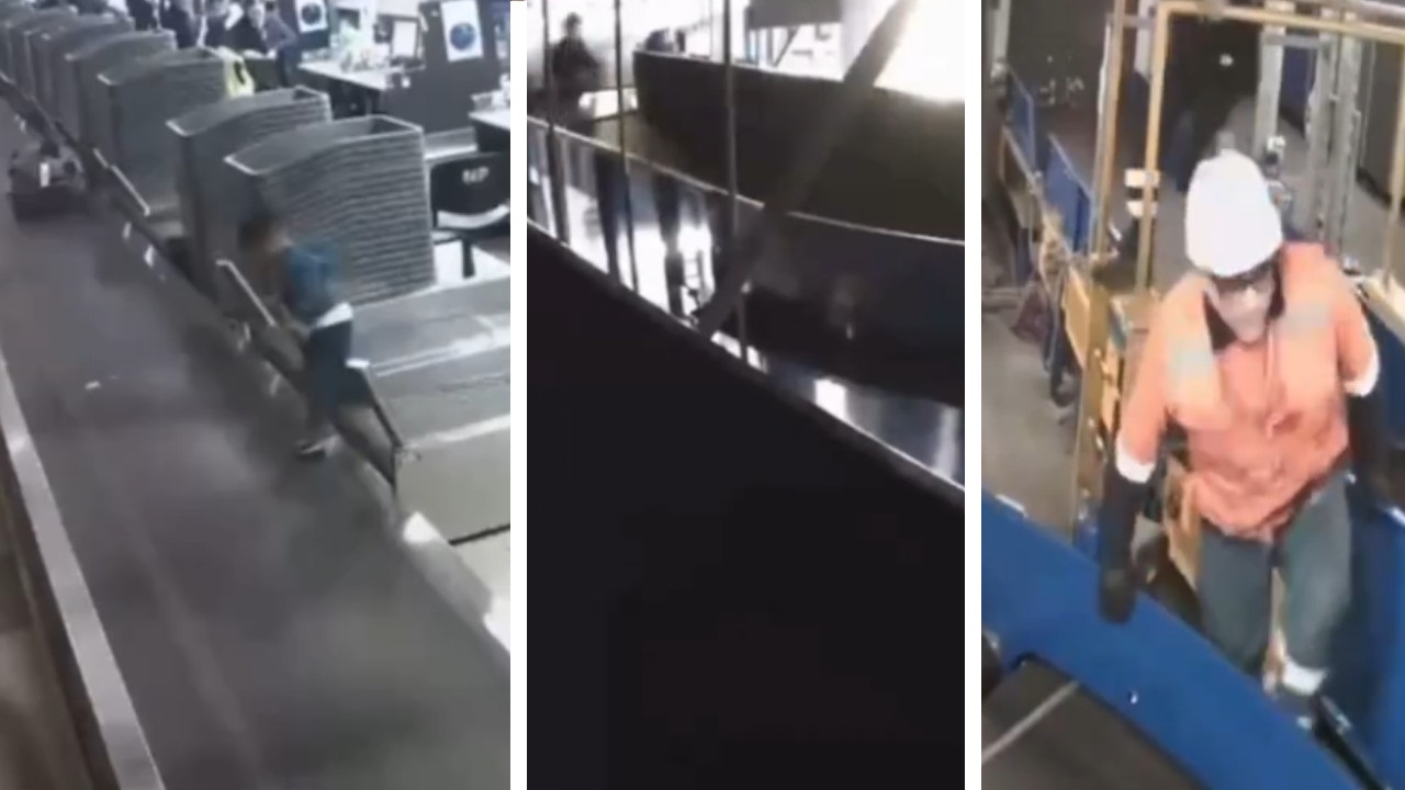Niño se subió a cinta que trasporta equipaje en Aeropuerto de Chile