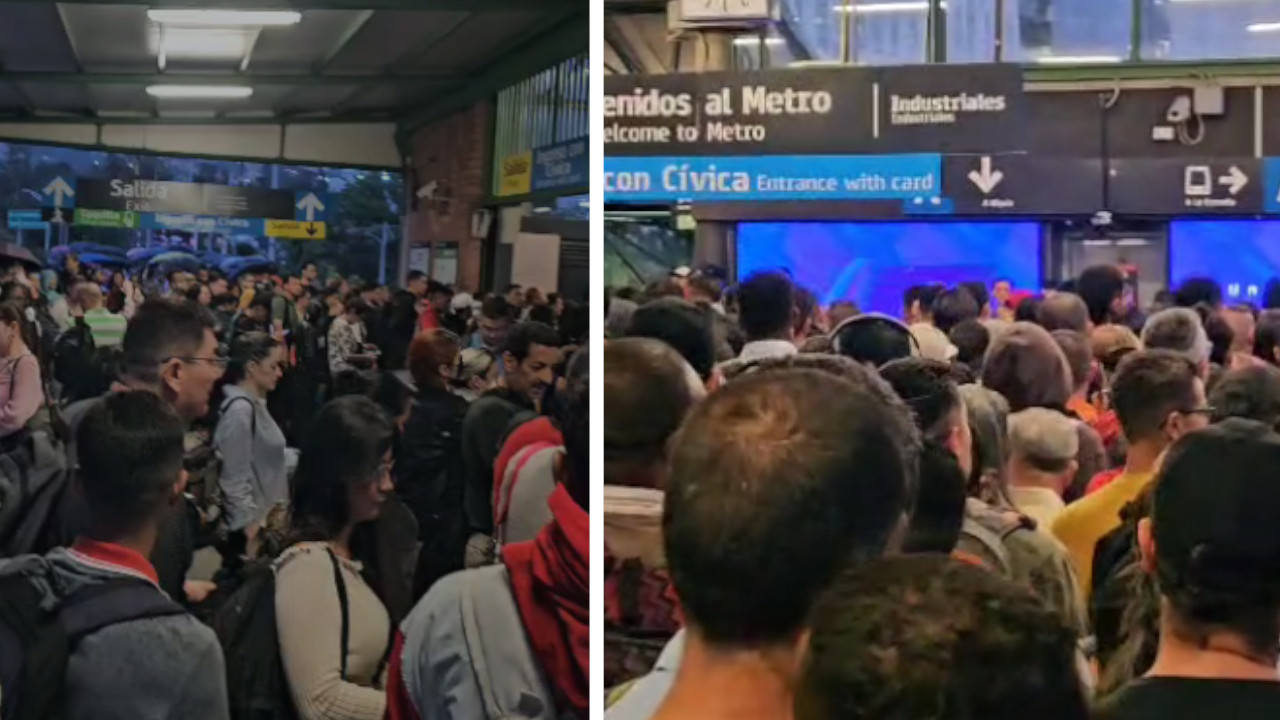 ¿Por qué está colapsada la estación industriales? Esto dice el Metro de Medellín