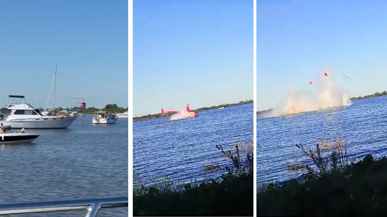 VIDEO. Se estrelló un helicóptero en el Río Paraná y hay al menos un muerto