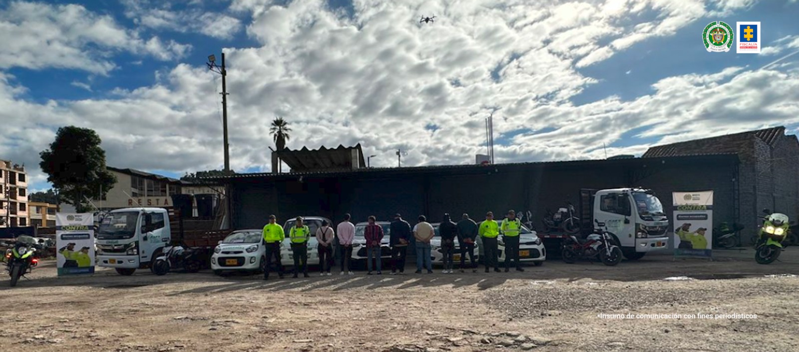 Siete capturados y $1.800 millones en bienes ocupados, dejó operativo contra red ilícita de licencias de conducción