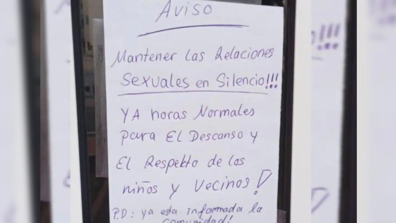 Comunidad pidió a vecino tener relaciones sexuales en "silencio"
