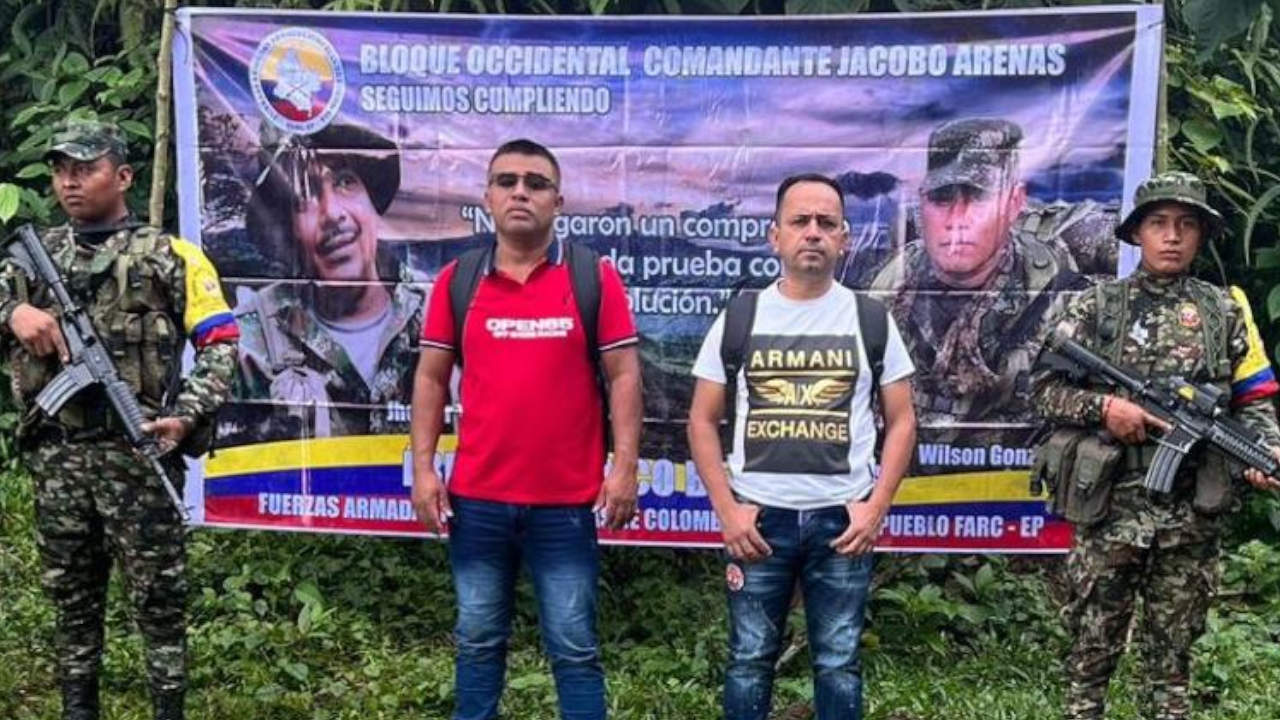 Dos hombres que habian sido secuestradas en Nariño por las disidencias, fueron liberados