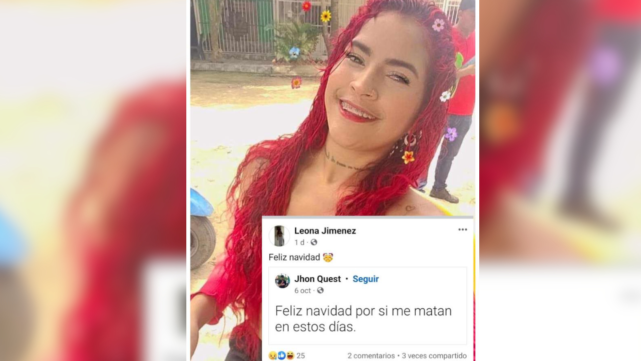 'Por si me matan en estos días': Una mujer asesinada en Barranquilla 'presentía' su muerte