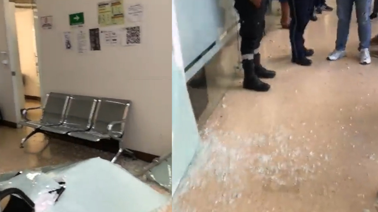 VIDEO. Un hombre fue hacer una denuncia por lesiones y el agresor casi lo mata en la Casa de Justicia de Rionegro