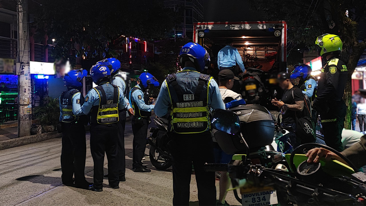 Capturados y recuperación de automotores robados en Medellín 