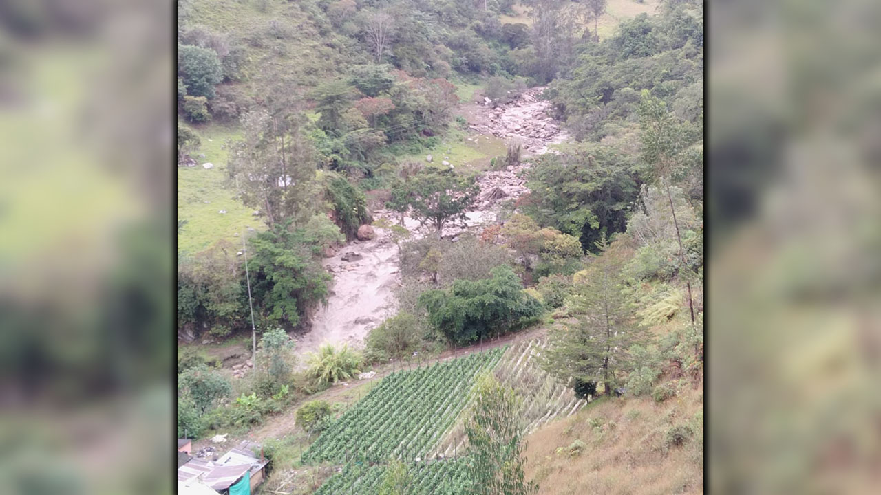 Seis veredas afectadas tras fuertes lluvias en Choachí