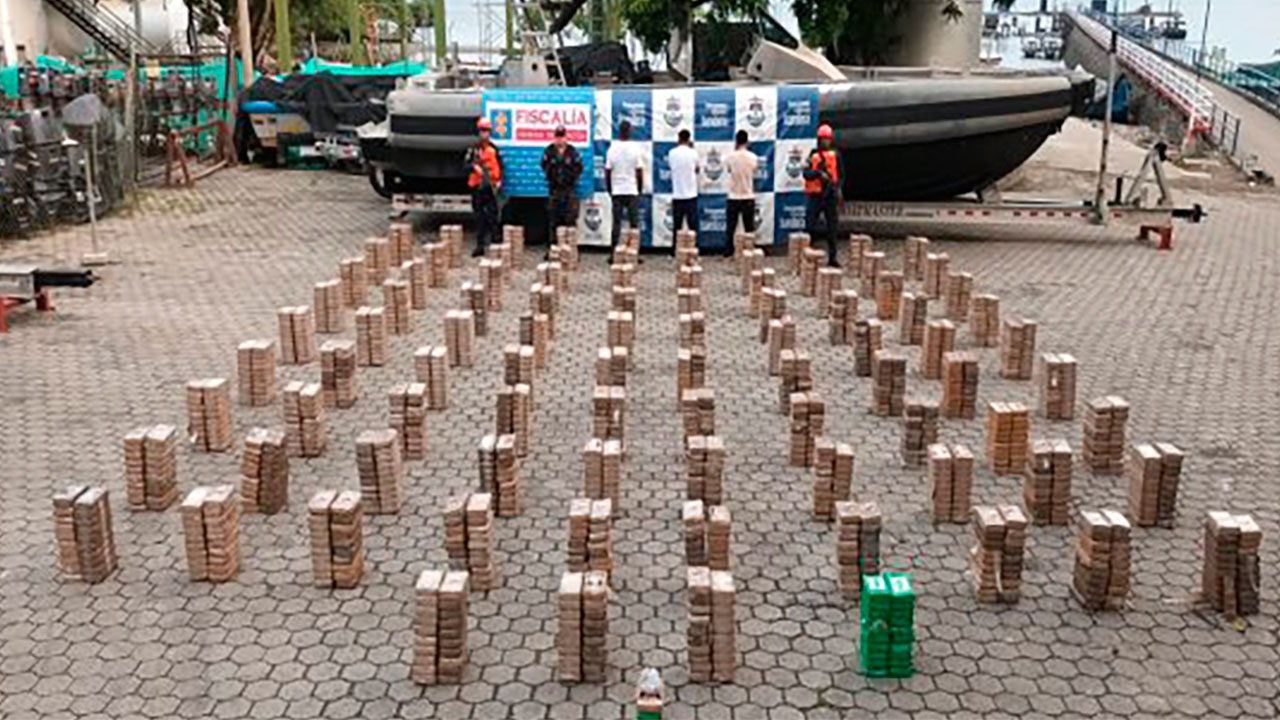 195 toneladas de cocaína incautadas por Colombia y 42 países de África, América, Asia y Europa