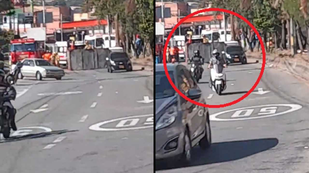 Camión terminó volcado en la Autopista Norte