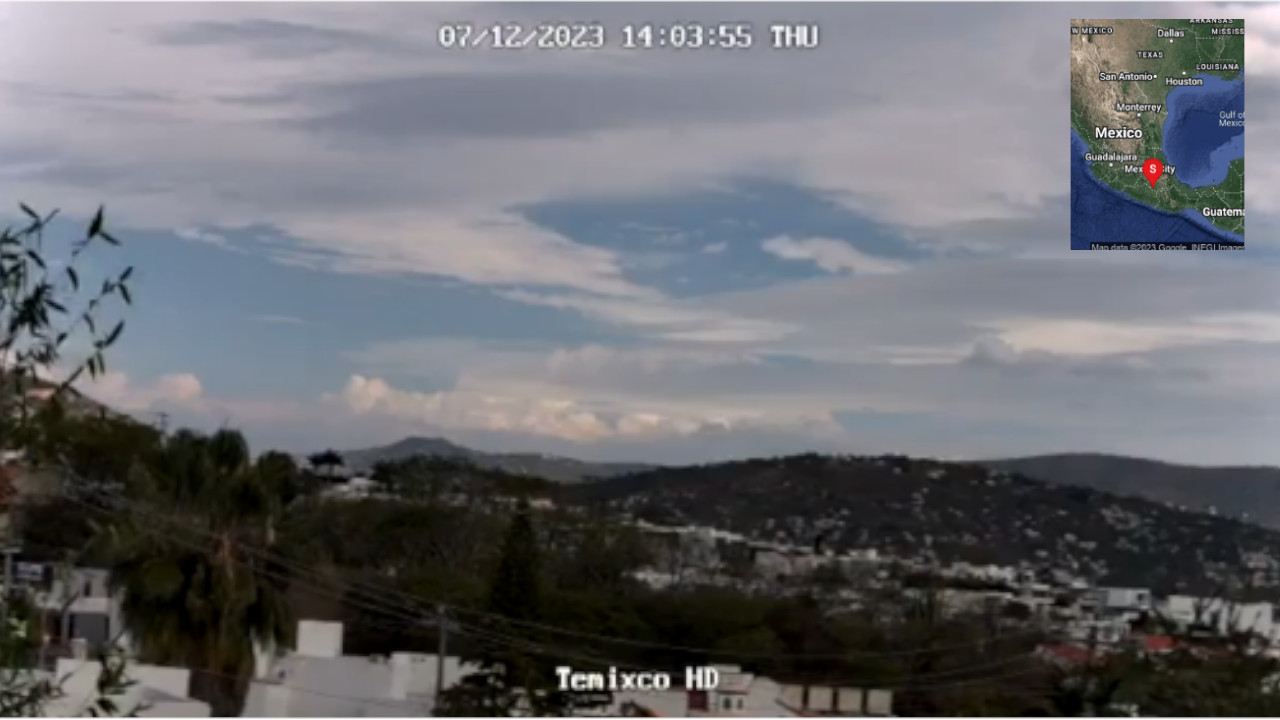 Captan momento del potente temblor de este jueves en México