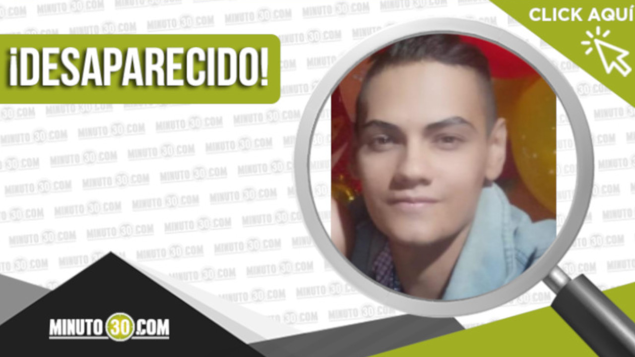 Daniel Santiago Diaz Escobar está desaparecido