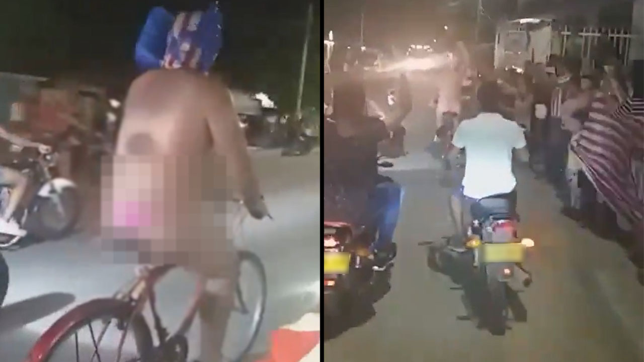 Juniorista salió en tanguita a celebrar el título