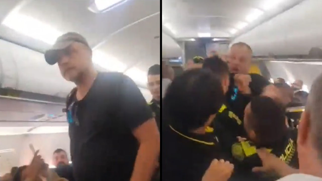 Echaron de un avión a extranjero que agredió a 2 policías