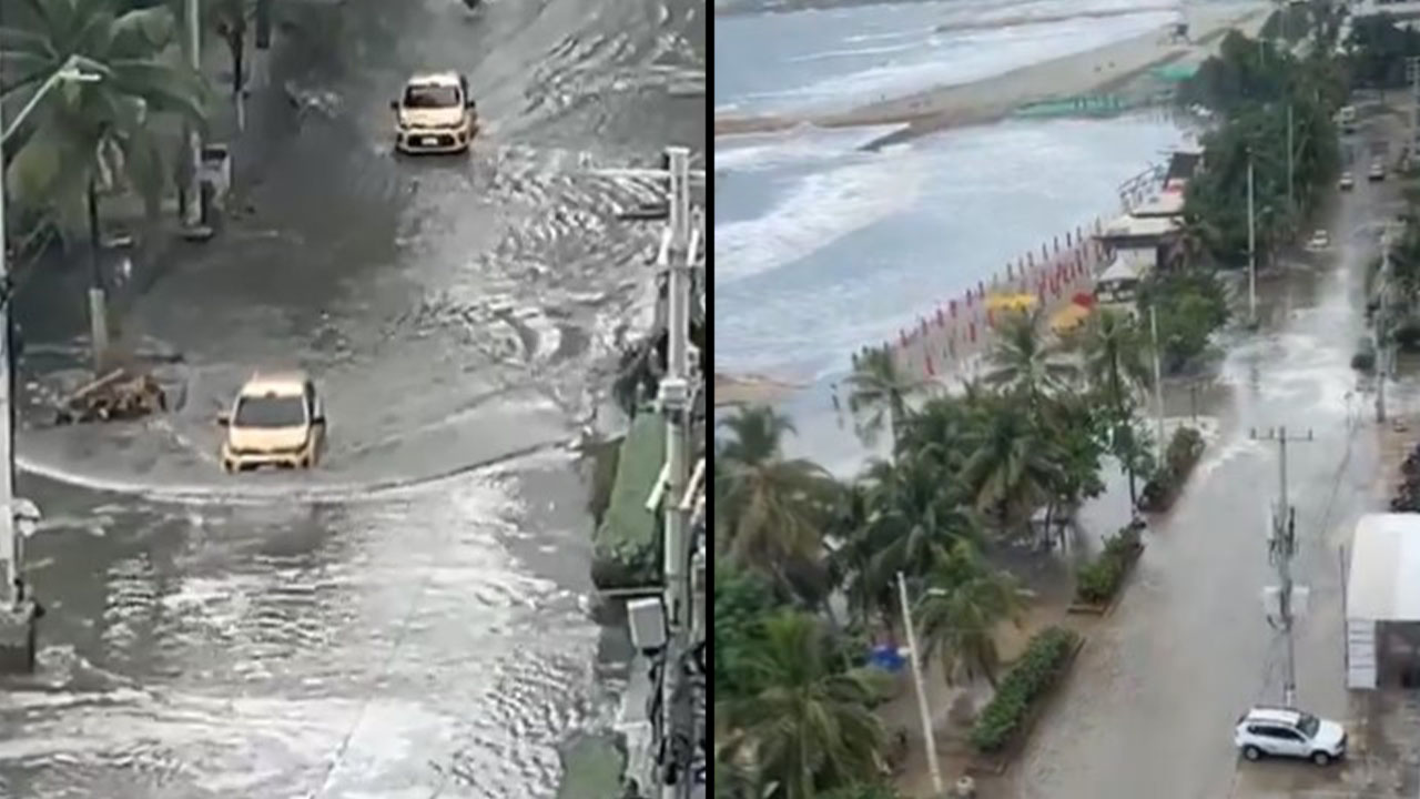 Mar de leva también afecta las playas de Cartagena y San Andrés