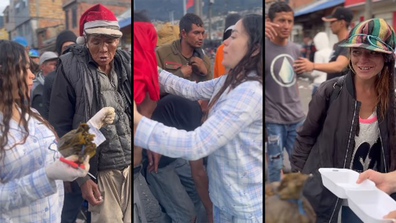 Epa Colombia por navidad repartió tamales y ropa a habitantes de calle