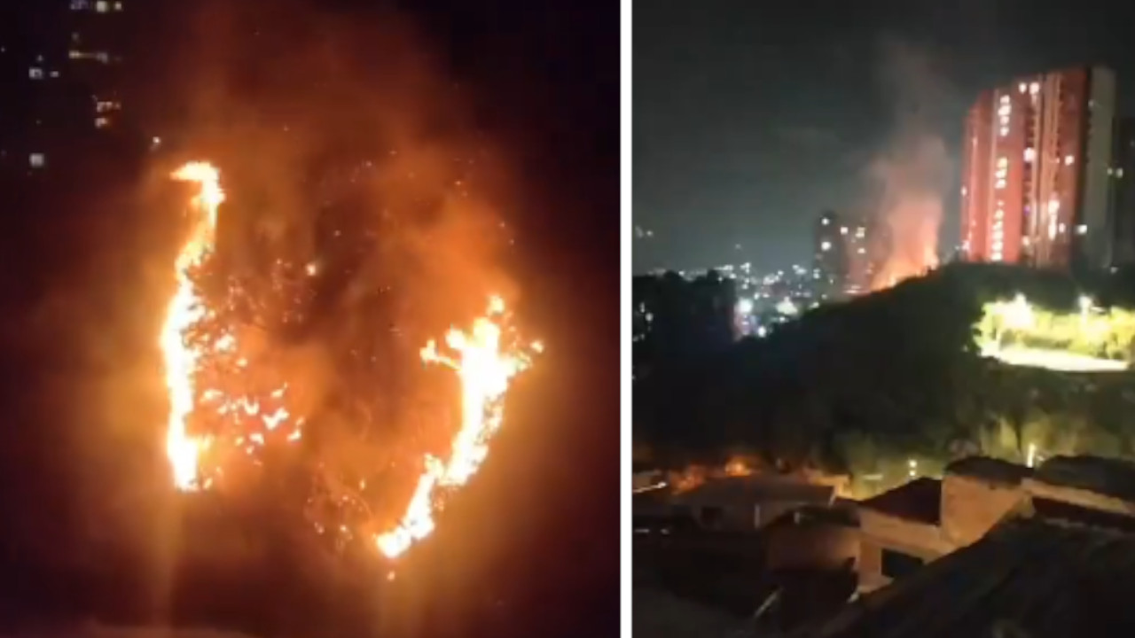Incendios de cobertura vegetal en el Valle de Aburrá en la alborada