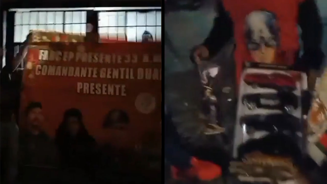 Investigan la aparición de cartel alusivo a las disidencias de las Farc en Bogotá