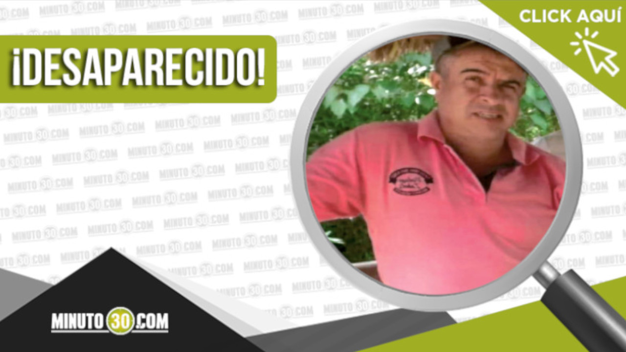 Jorge Iván Álvarez Porras, de 47 años, está desaparecido