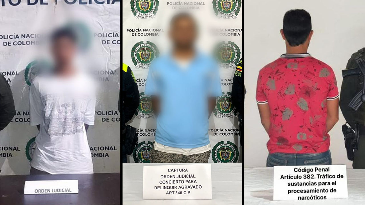 Los estaba buscando la ley y fueron capturados en Antioquia