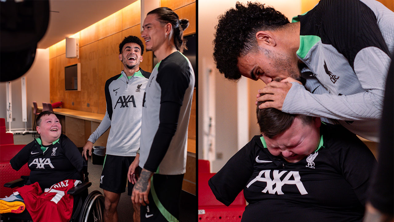 ‘Lucho’ Díaz y el hermoso gesto con un pequeño hincha